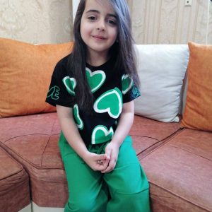 کراپ شلوار دخترانه قلب ازبرنداصلی chimah
