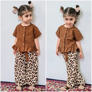 شومیز شلوار پلنگی جذاب😍