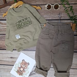 ست بلوز شلوار مجلسی کتان پسرانه،مناسب کودک تانوجوان |بچگانه