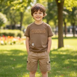 تیشرت شلوارک پسرانه مدل Timberland|لباس بچگانه